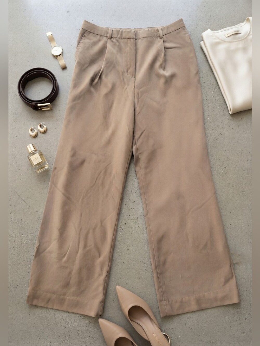 Brooks Brothers 1818 Wide Leg Women's Trousers Camel NO SZ TAG